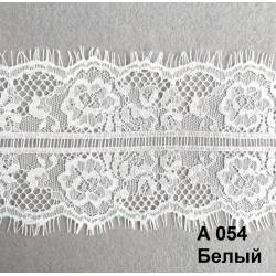Кружево "реснички" арт.А054 шир.10см цв.белый уп.30м (по 3м)