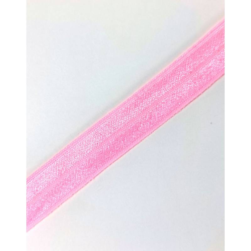 Резинка бельевая (окантовочная блестящая) шир.15мм цв.25 розовый уп.50ярдов ( 45,7м)