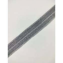 Резинка бельевая (окантовочная металлизированная) шир.15мм цв.48 серый уп.50ярдов ( 45,7м)