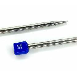 Спицы для вязания прямые металл арт.SV-M Ø6мм/35см (2 шт)