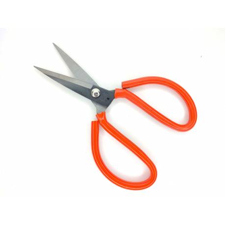 Ножницы для кожи №4 15см арт.NPK1234 с красной ручкой